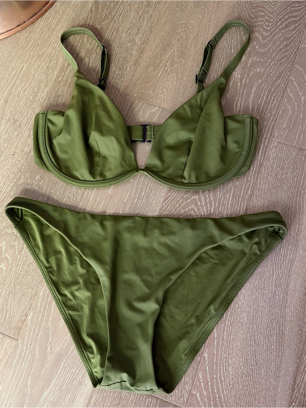 CUUP Olive Green Underwire Bikini Set